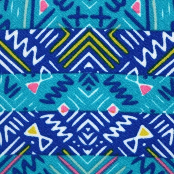 LuLaRoe Cassie Pencil Straight Skirt Blue Teal‎ Stretch Elastic Waist L Large - Picture 8 of 9